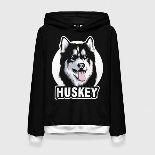 Женская толстовка 3D Собака Хаски Husky, цвет 3D печать