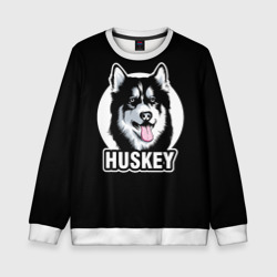 Детский свитшот 3D Собака Хаски Husky