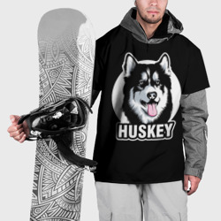 Накидка на куртку 3D Собака Хаски Husky