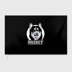 Флаг 3D Собака Хаски Husky