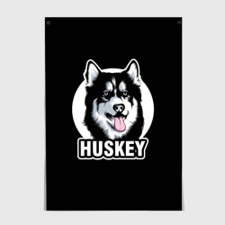 Постер Собака Хаски Husky