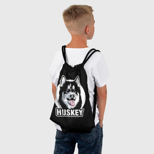 Рюкзак-мешок 3D Собака Хаски Husky - фото 4