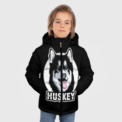 Зимняя куртка для мальчиков 3D Собака Хаски Husky - фото 2