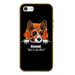 Чехол для iPhone 5/5S матовый Басенджи Basenji