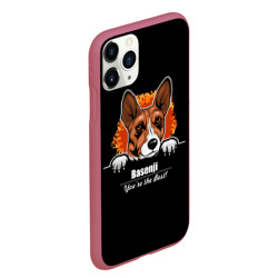 Чехол для iPhone 11 Pro Max матовый Басенджи Basenji - фото 2