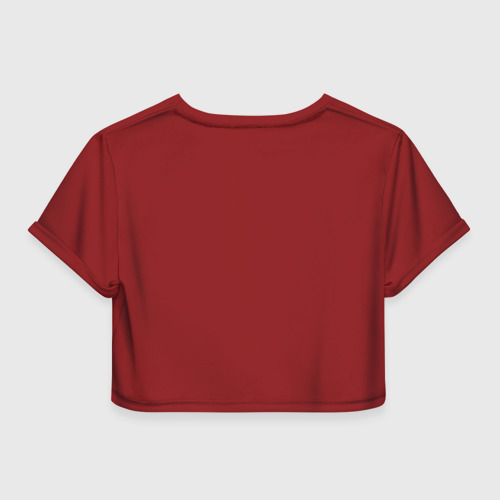 Женская футболка Crop-top 3D Бернский Зенненхунд Bernese Mountain, цвет 3D печать - фото 2