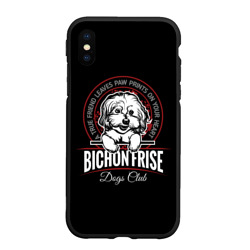 Чехол для iPhone XS Max матовый Бишон Фризе Bichon Frize