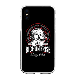 Чехол для iPhone XS Max матовый Бишон Фризе Bichon Frize