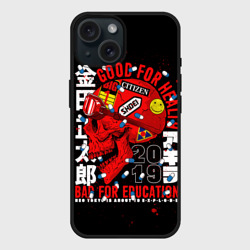 Чехол силиконовый для Apple iPhone 15 матовый Akira Акира