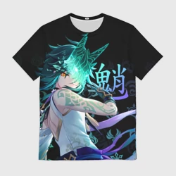 Мужская футболка 3D Genshin Impact: Сяо