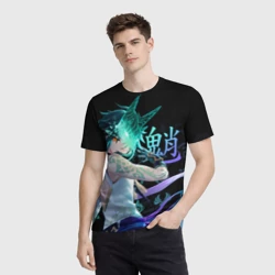 Мужская футболка 3D Genshin Impact: Сяо - фото 2