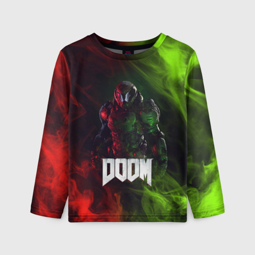 Детский лонгслив 3D Doomguy Doom, цвет 3D печать