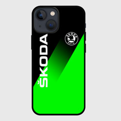 Чехол для iPhone 13 mini Skoda green line style sport