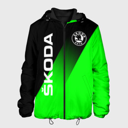 Мужская куртка 3D Skoda green line style sport