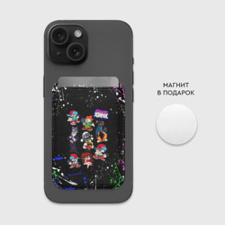 Картхолдер Magsafe магнитный FNF Герои игры, брызги красок, граффити лого - фото 2