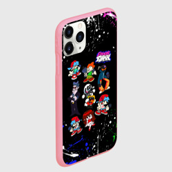Чехол для iPhone 11 Pro Max матовый FNF Герои игры, брызги красок, граффити лого - фото 2