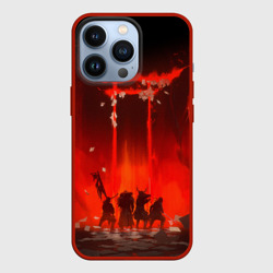 Чехол для iPhone 13 Pro Ghost of Tsushima самури в огне