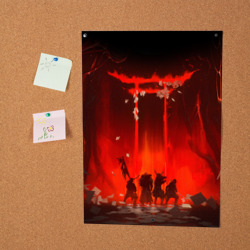 Постер Ghost of Tsushima самураи в огне - фото 2