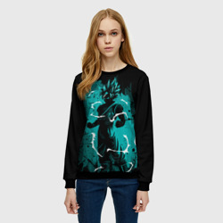 Женский свитшот 3D Ultra Goku, Гоку - фото 2