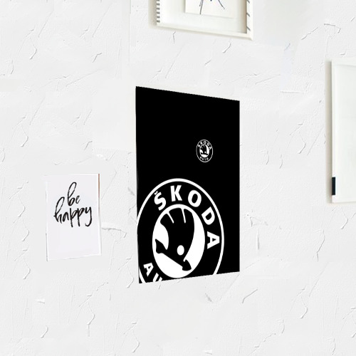 Постер Skoda black & white style - фото 3