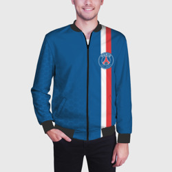 Мужской бомбер 3D PSG sport stripes uniform - фото 2