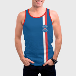 Мужская майка 3D PSG sport stripes uniform - фото 2