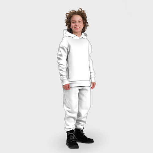 Детский костюм хлопок Oversize TES, Вас заметили, цвет белый - фото 3