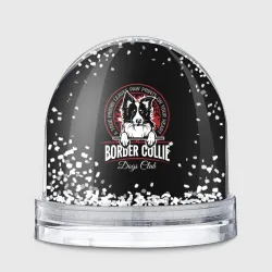 Игрушка Снежный шар Бордер-Колли Border Collie