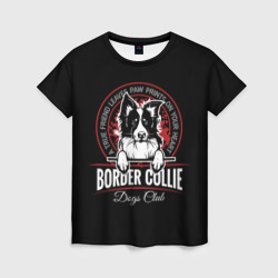 Женская футболка 3D Бордер-Колли Border Collie