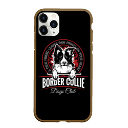 Чехол для iPhone 11 Pro Max матовый Бордер-Колли Border Collie