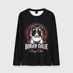 Мужской лонгслив 3D Бордер-Колли Border Collie