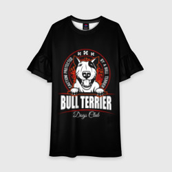 Детское платье 3D Бультерьер Bull Terrier