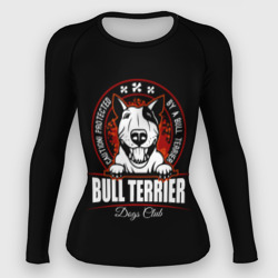 Женский рашгард 3D Бультерьер Bull Terrier