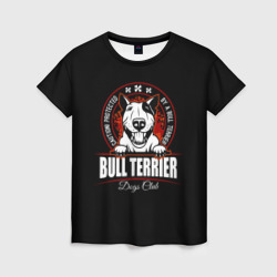 Женская футболка 3D Бультерьер Bull Terrier