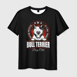 Мужская футболка 3D Бультерьер Bull Terrier