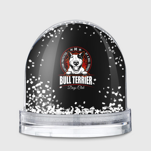 Игрушка Снежный шар Бультерьер Bull Terrier