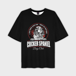 Мужская футболка oversize 3D Кокер-Спаниель Cocker Spaniel