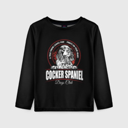 Детский лонгслив 3D Кокер-Спаниель Cocker Spaniel