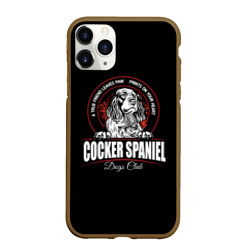 Чехол для iPhone 11 Pro Max матовый Кокер-Спаниель Cocker Spaniel