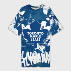 Платье-футболка 3D Торонто Мейпл Лифс, Toronto Maple Leafs