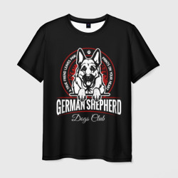 Мужская футболка 3D Немецкая Овчарка German Shepherd-1