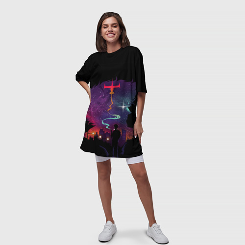 Платье-футболка 3D Ковбой Бибоп 1, цвет 3D печать - фото 5