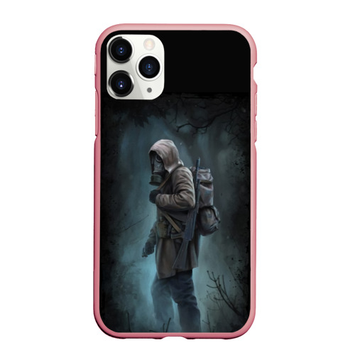 Чехол для iPhone 11 Pro Max матовый Chernobylite в лесу, цвет баблгам