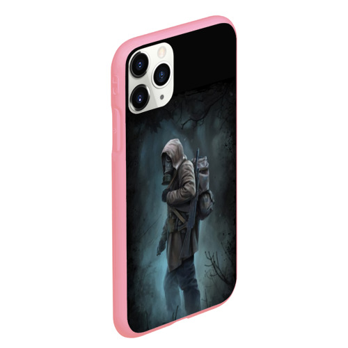 Чехол для iPhone 11 Pro Max матовый Chernobylite в лесу, цвет баблгам - фото 3