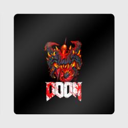 Магнит виниловый Квадрат Какодемон Cacodemon Doom