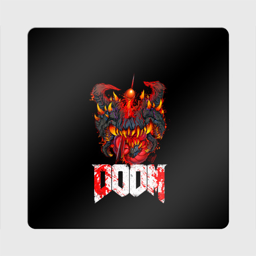 Магнит виниловый Квадрат Какодемон Cacodemon Doom