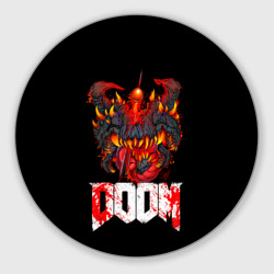 Круглый коврик для мышки Какодемон Cacodemon Doom