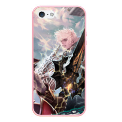 Чехол для iPhone 5/5S матовый Lineage 2 Akamanah vs Zarich