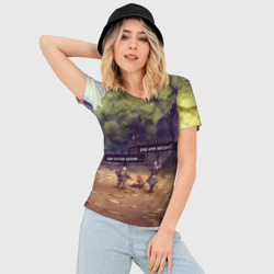 Женская футболка 3D Slim Dion Village Nostalgy - фото 2