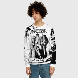 Мужской свитшот 3D Maneskin Монэскин, рок - группа - фото 2